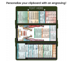 WhiteCoat Clipboard® Trifold - Army Green Occupational Therapy Edition